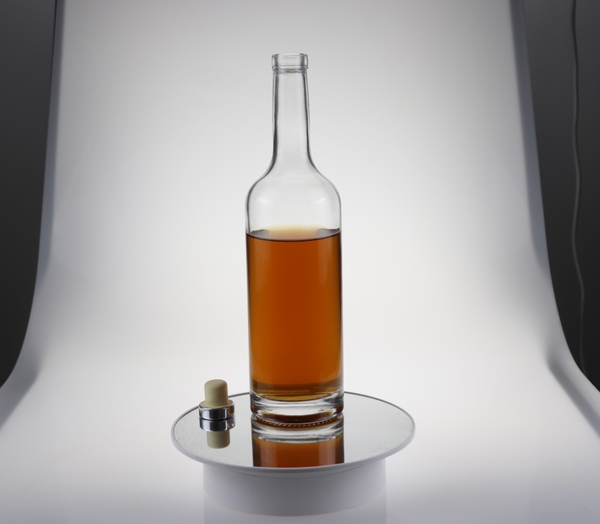 Tequila Vodka ˴ wiski ˴ brendi ˴ gin ˴ rum ˴ botol kaca yang disesuaikan