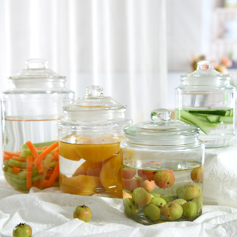 Wholesale Glass storage jar 